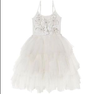 TTDM tutu du monde Elara Tutu Dress -Milk white  8-9